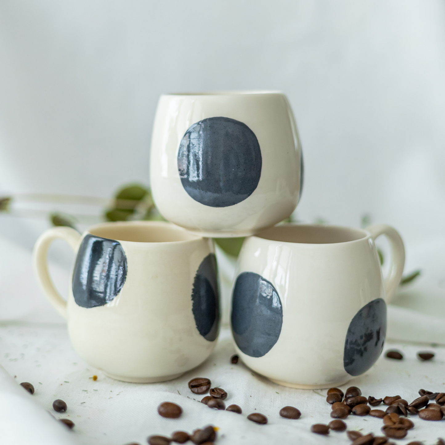 Bubble Seramik Kupa Siyah