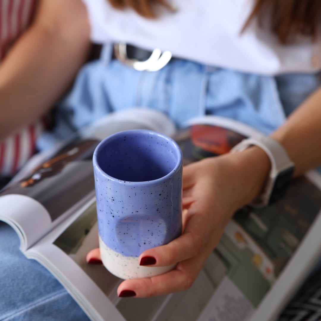 Blue Peace Seramik Fincan Mavi