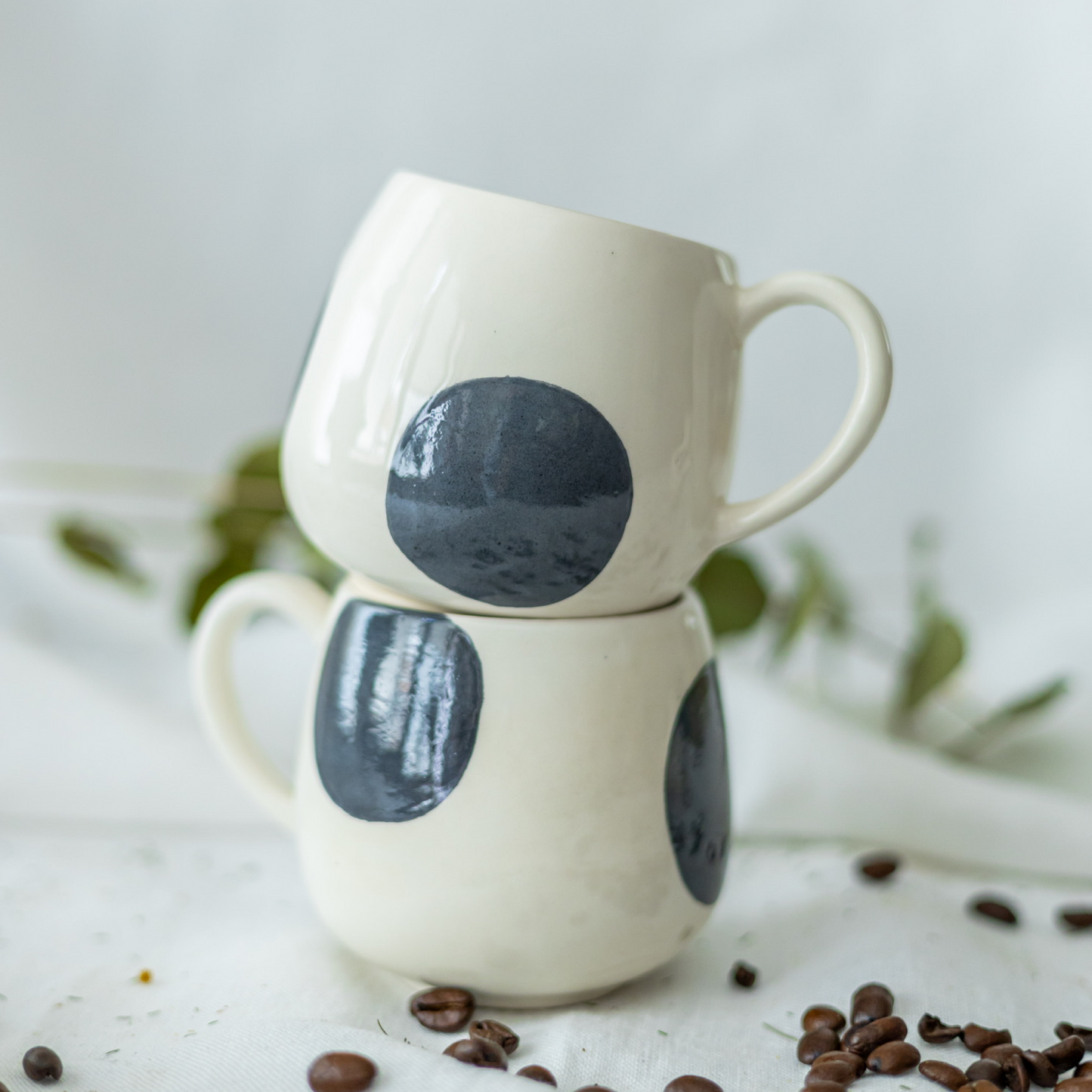 Bubble Seramik Kupa Siyah