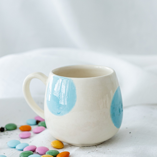 Bubble Seramik Kupa Mavi