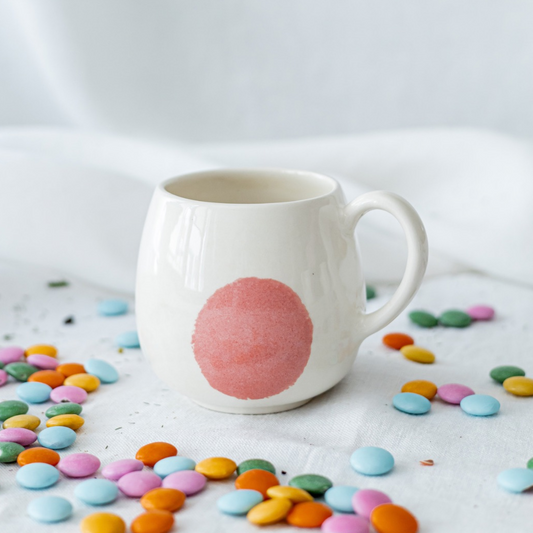 Bubble Seramik Kupa Pembe