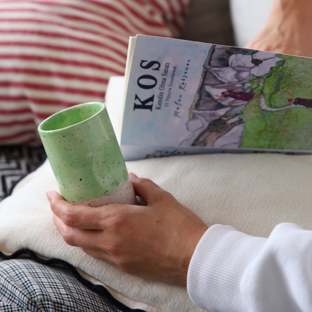 Green Peace Seramik Fincan Yeşil