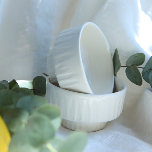 Nature Seramik Mini Kase Beyaz