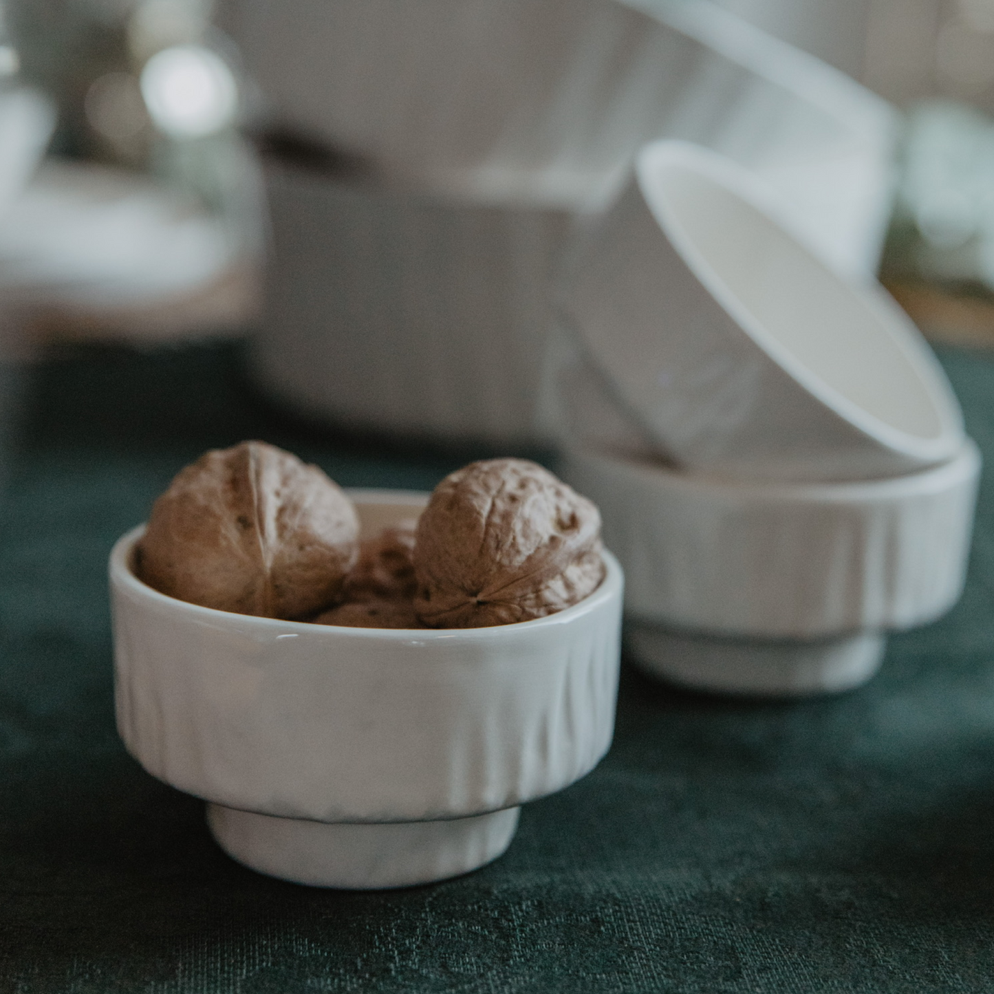 Nature Seramik Mini Kase Beyaz