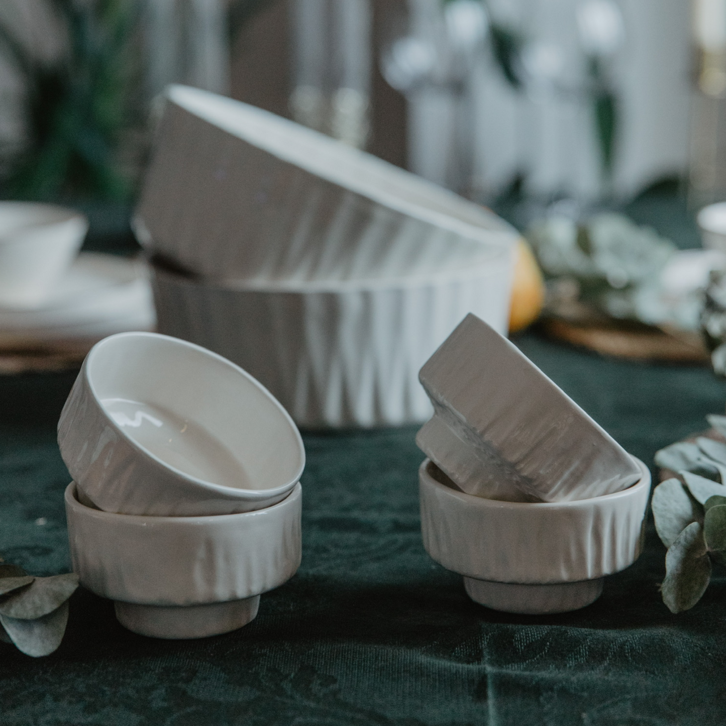 Nature Seramik Mini Kase Beyaz