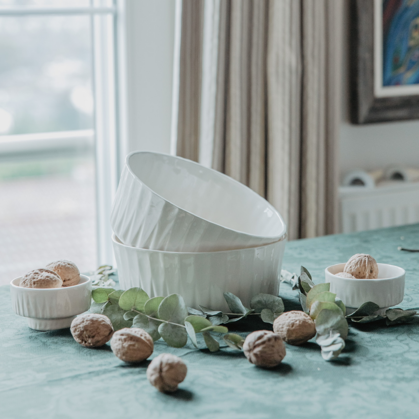 Nature Seramik Kase Beyaz