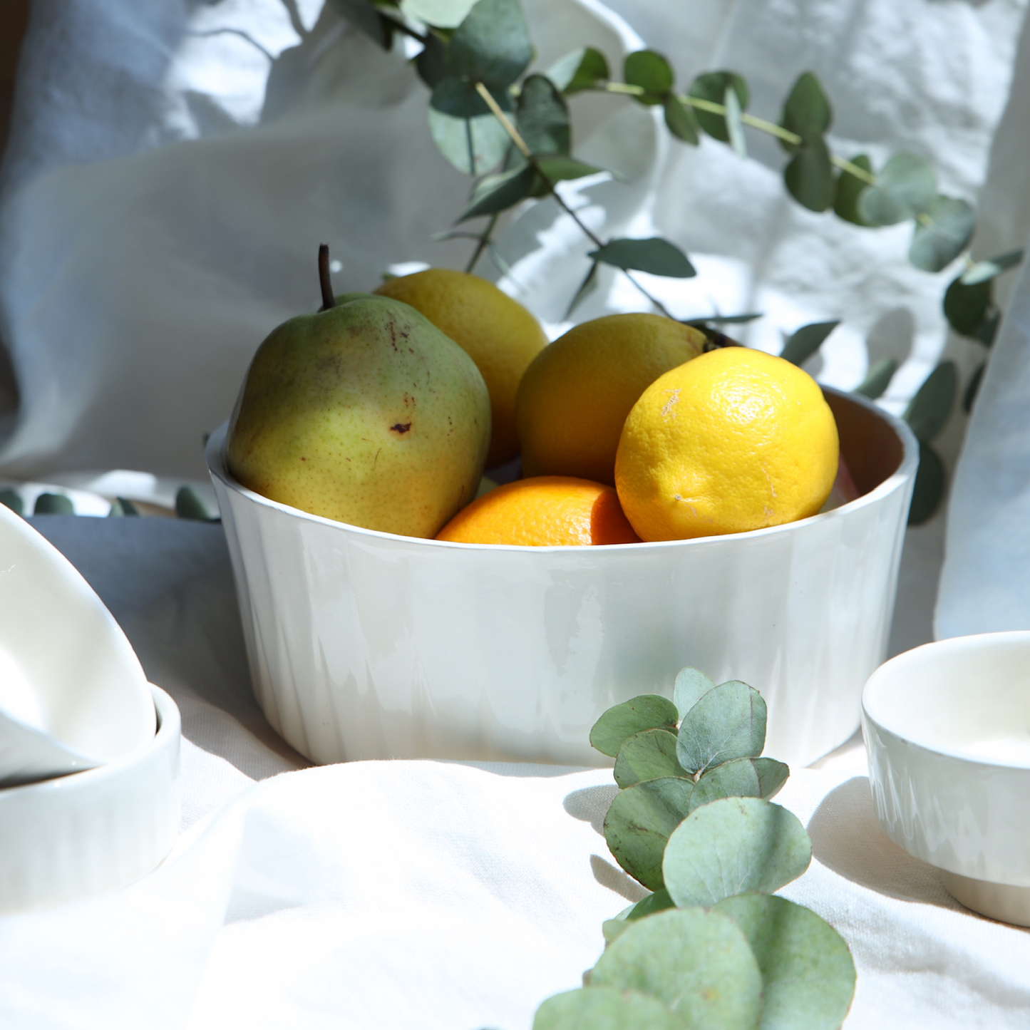 Nature Seramik Kase Beyaz