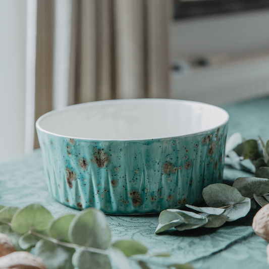 Nature Lotus Seramik Kase Turkuaz