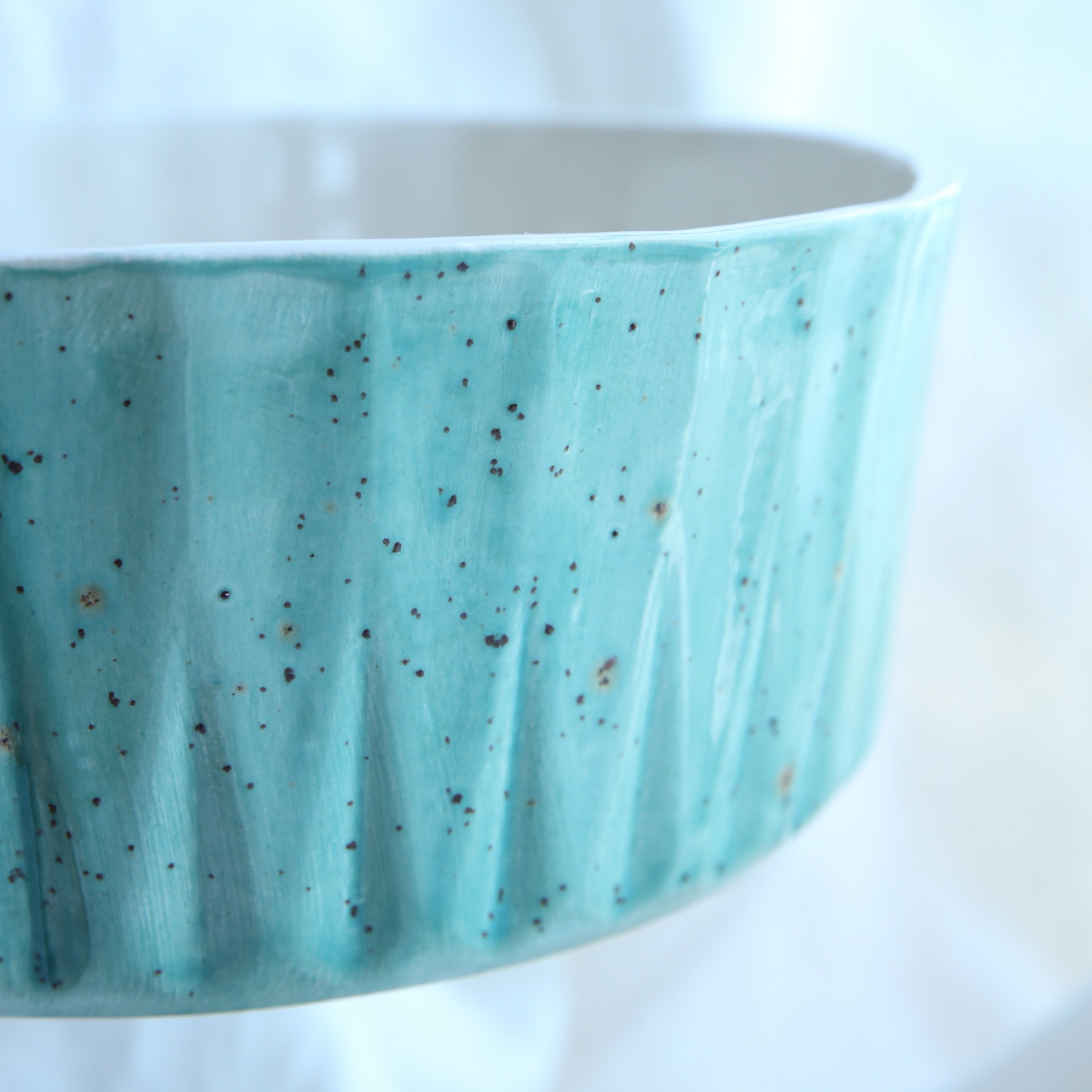 Nature Lotus Seramik Kase Turkuaz