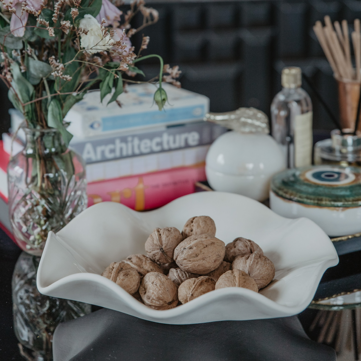 Wave Seramik Kase Beyaz