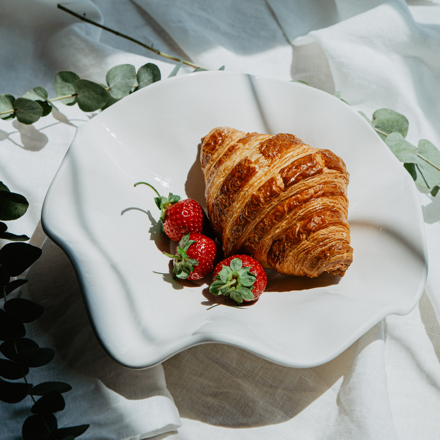 Wave Seramik Kase Beyaz